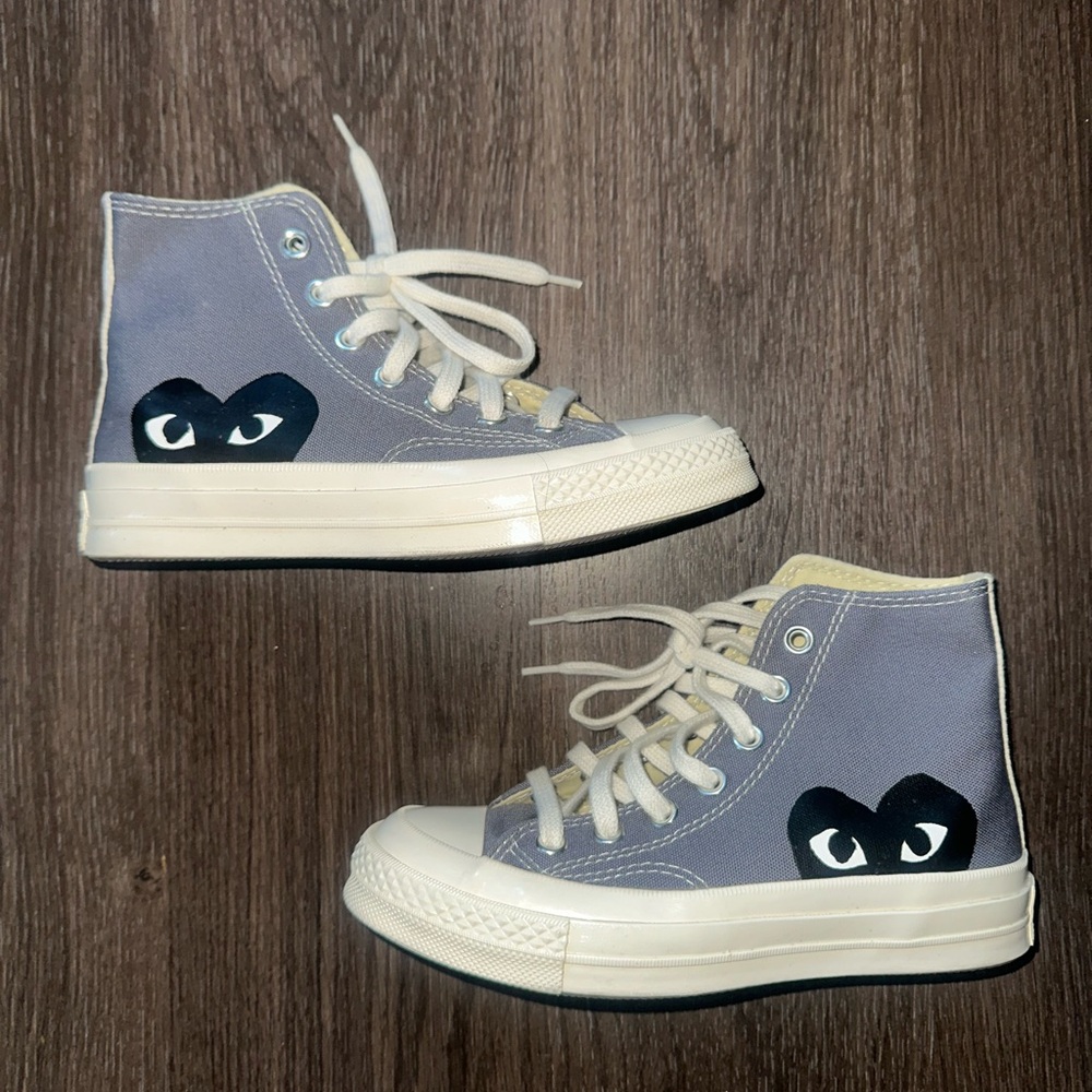 Comme des Garcons PLAY x Converse Gray High Tops